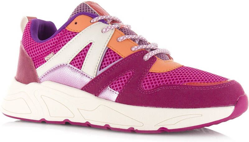 POELMAN C18582X9PSH27 Pink combi Roze Mesh Lage sneakers Dames