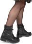 POELMAN leren veterboot zwart Leer Veterboots Dames - Thumbnail 6