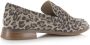 PS Poelman Vorde leren loafers met panterprint bruin - Thumbnail 8