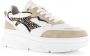 POELMAN Lpjana-06poe beige white platino Wit Leer Lage sneakers Dames - Thumbnail 4