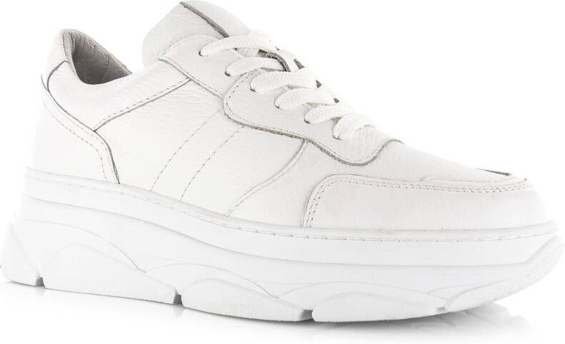 POELMAN LPJANA-08POE Sneaker white Wit Leer Lage sneakers Dames