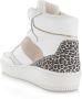 PS Poelman ESQUIMO Dames Hoge Sneakers Wit Multi - Thumbnail 5