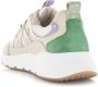 PS Poelman Cibel chunky leren sneakers groen beige - Thumbnail 6