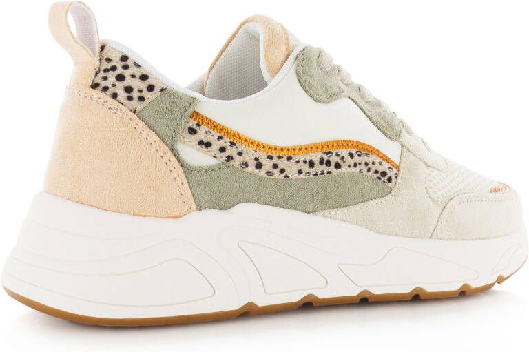 POELMAN PS sneakers beige groen oranje