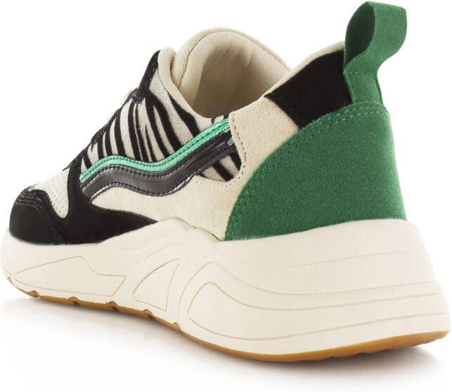 POELMAN PS sneakers dames zwart groen