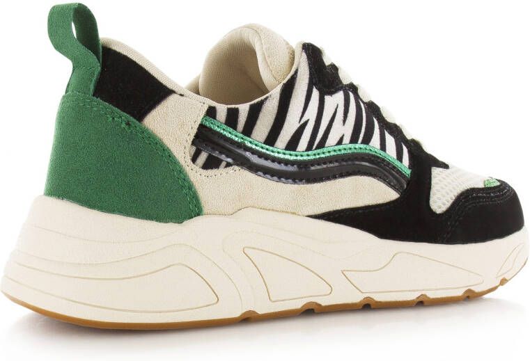 POELMAN PS sneakers dames zwart groen