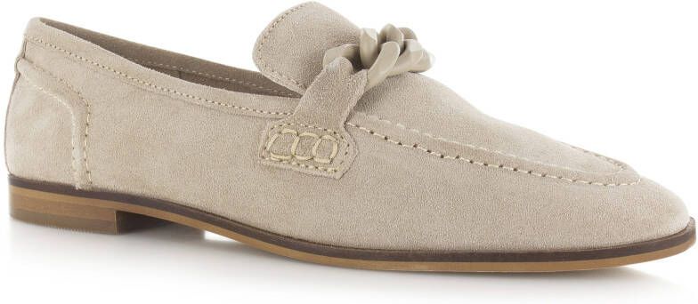 POELMAN Loafers suède Beige Suede Loafers Dames