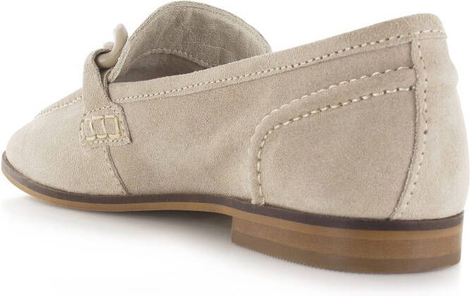 POELMAN Loafers suède Beige Suede Loafers Dames