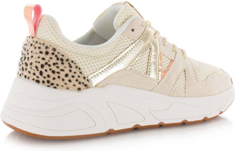 POELMAN Sneaker Beige Mesh Lage sneakers Dames