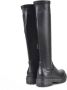 PS Poelman Dames CYBELE PU Imitatieleren Stretch Hoge Laarzen met Stoere Profielzool en Rits Zwart - Thumbnail 7