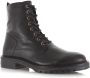 POELMAN Veterboots met goudkleurige details Zwart Leer Veterboots Dames - Thumbnail 2