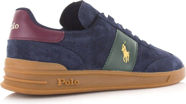 Polo Ralph Lauren Heritage Aera Suede Blauw Suede Lage sneakers Heren