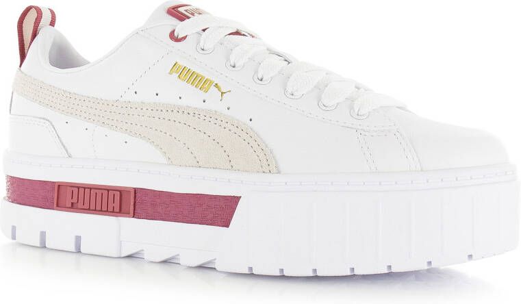 Puma Mayze Lth Wns Wit Leer Lage sneakers Dames