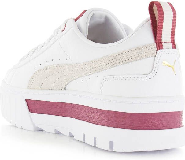 Puma Mayze Lth Wns Wit Leer Lage sneakers Dames