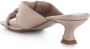 RED RAG Slip on heel knot Roze Leer Sandalen met hak Dames - Thumbnail 6