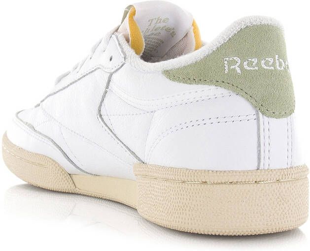 Reebok Club C 85 Vintage met groene details Wit Leer Lage sneakers Unisex - Foto 4