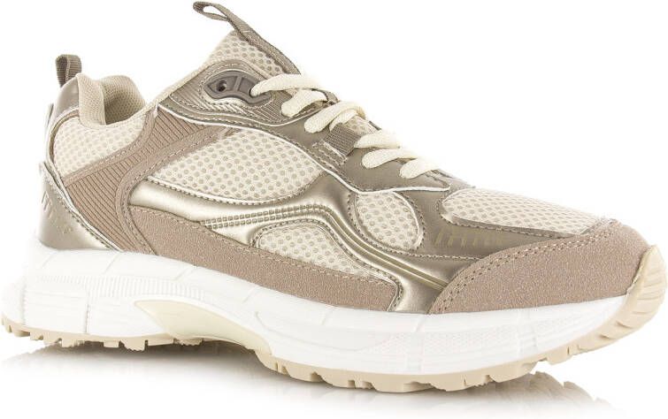 S C Sneakers Yano Cappuccino Mesh Dames