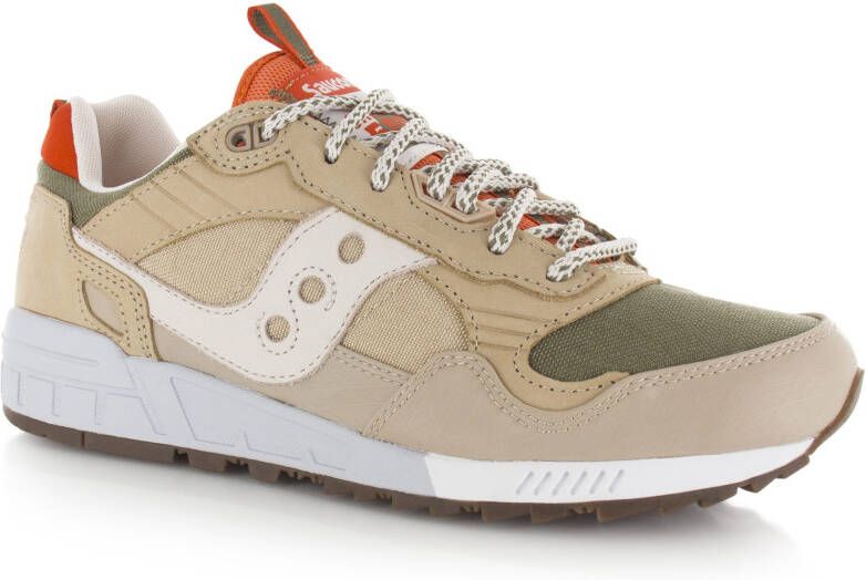 Saucony Shadow 5000 Groen Leer Lage sneakers Heren