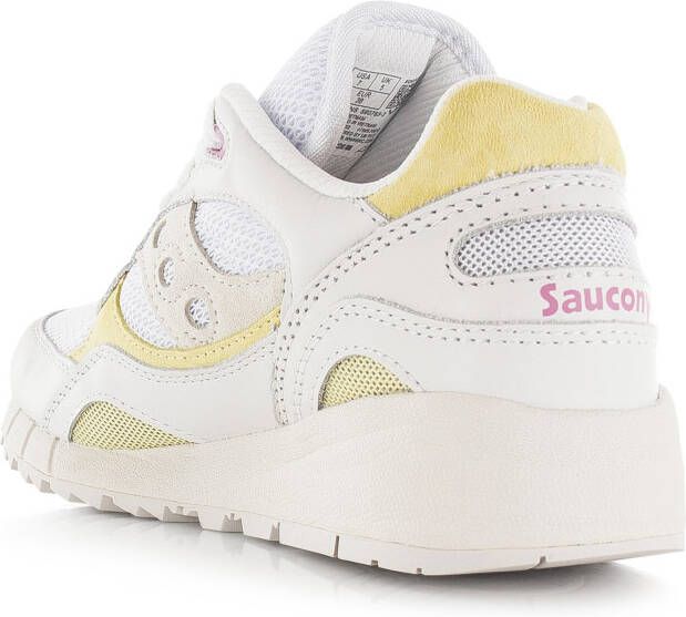 Saucony Shadow 6000 Wit Leer Lage sneakers Dames