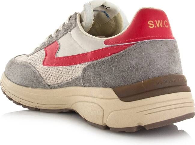 Stepney Workers Club S.W.C Osier S-Strike Geo-Merged grey red Suede Unisex