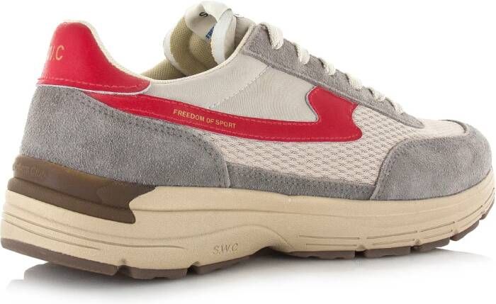 Stepney Workers Club S.W.C Osier S-Strike Geo-Merged grey red Suede Unisex
