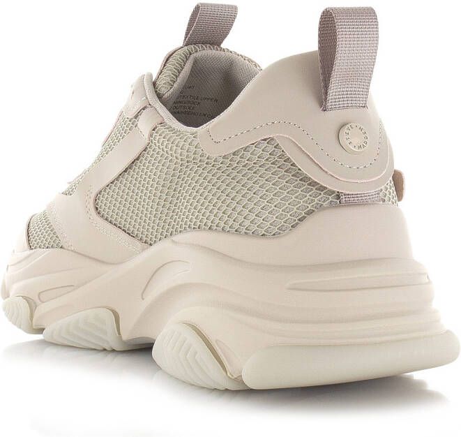 STEVE MADDEN Possess Beige Leer Lage sneakers Unisex