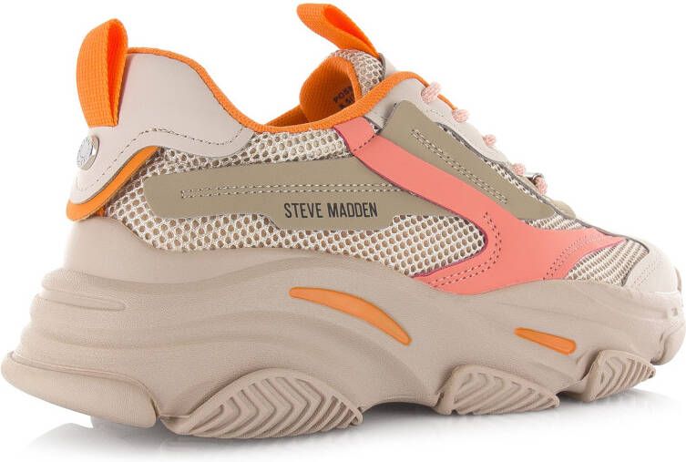 STEVE MADDEN Possession-E greige orange Beige Textiel Lage sneakers Dames