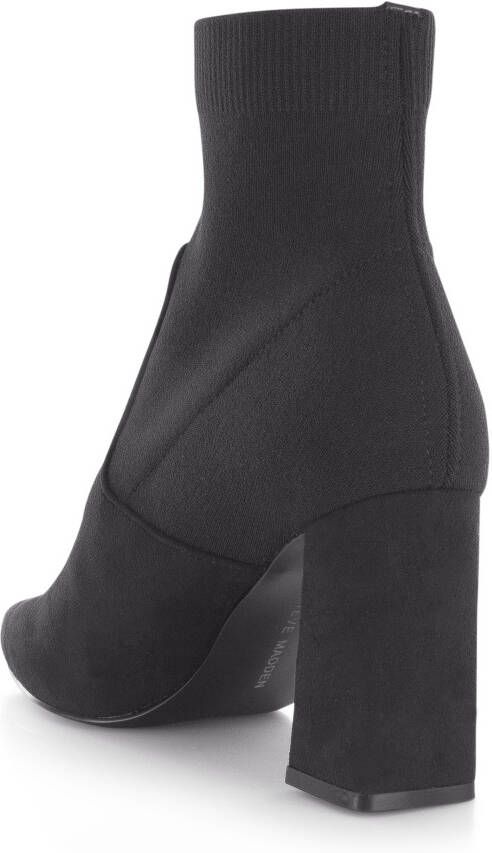 STEVE MADDEN Purify Bootie Zwart Suede Enkellaars met hak Dames