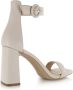 Steve Madden Riveting Hoge Hak Sandalen White Dames - Thumbnail 6