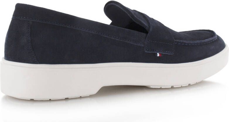 TOMMY HILFIGER Trendy lightweigt suede loafer Blauw Suede Loafers Heren