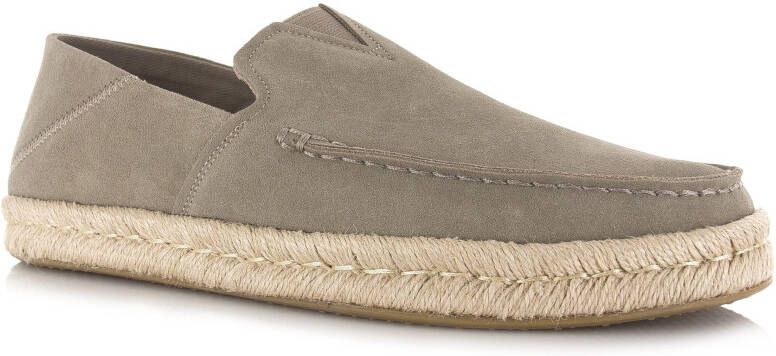 TOMS Alonso loafers van suède Taupe Suede Espadrilles Heren