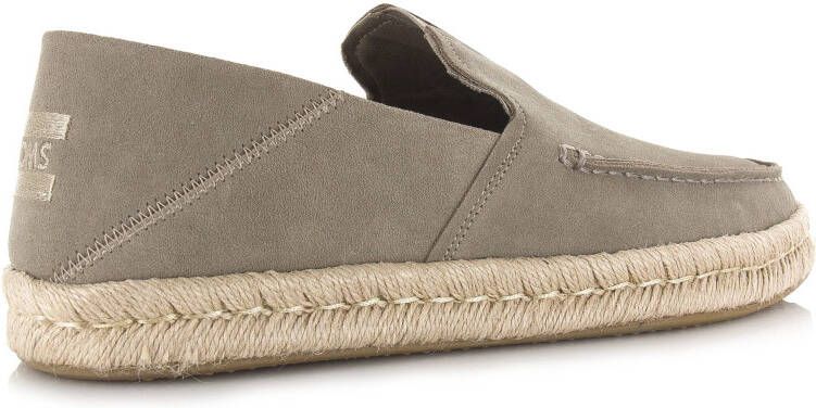 TOMS Alonso loafers van suède Taupe Suede Espadrilles Heren
