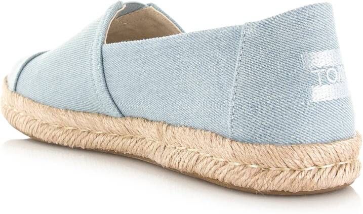 TOMS Alpargata Rope 2.0 denim blauw Textiel Dames