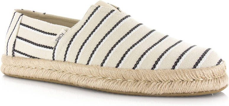 TOMS Alpargata Rope 2.0 | Fog Woven Stripes Beige Textiel Espadrilles Unisex