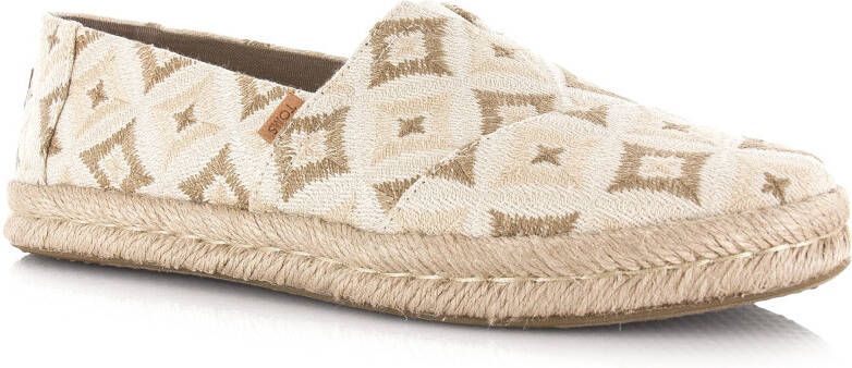 TOMS Alpargata Rope 2.0 | Geo Naturel Beige Textiel Espadrilles Dames