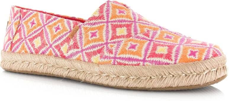 TOMS Alpargata Rope 2.0 | Geo Pink Textiel Dames