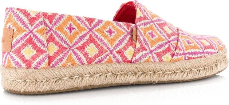 TOMS Alpargata Rope 2.0 | Geo Pink Textiel Dames