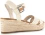 TOMS Audrey naturel | linnen sleehak sandalen Beige Textiel Sandalen met hak Dames - Thumbnail 14