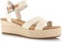 TOMS Audrey naturel | linnen sleehak sandalen Beige Textiel Sandalen met hak Dames - Thumbnail 12