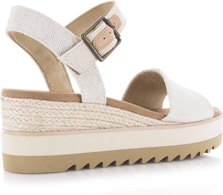 TOMS Diana Beige Textiel Plateau sandalen Dames