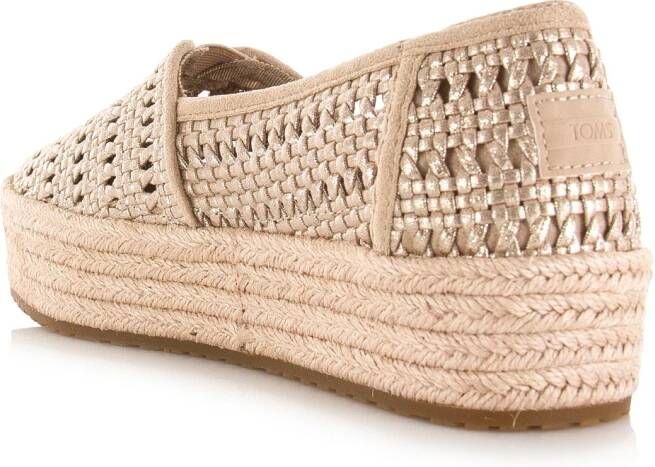 TOMS Valencia espadrilles goud Textiel Dames
