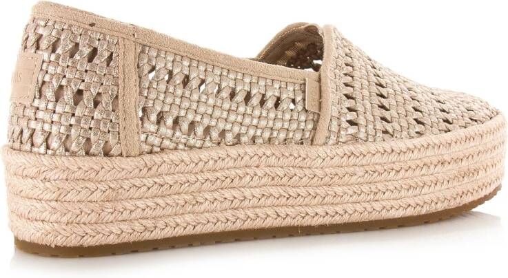 TOMS Valencia espadrilles goud Textiel Dames