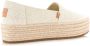 TOMS Valencia | Espadrilles met plateauzool Beige Textiel Espadrilles Dames - Thumbnail 13