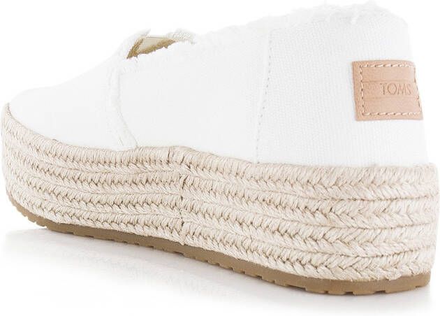 TOMS Valencia Platform Espadrille wit