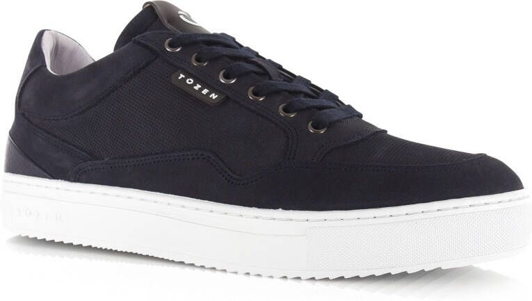 TOZEN Katashi 2 | Nihonjin Denim Blauw Nubuck Lage sneakers Heren