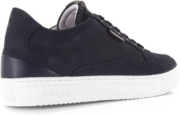 TOZEN Katashi 2 | Nihonjin Denim Blauw Nubuck Lage sneakers Heren