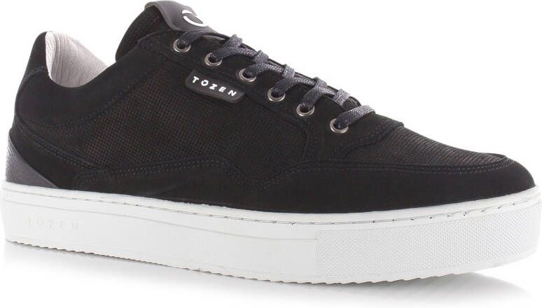 TOZEN Katashi 2 Yoru Black Zwart Nubuck Lage sneakers Heren