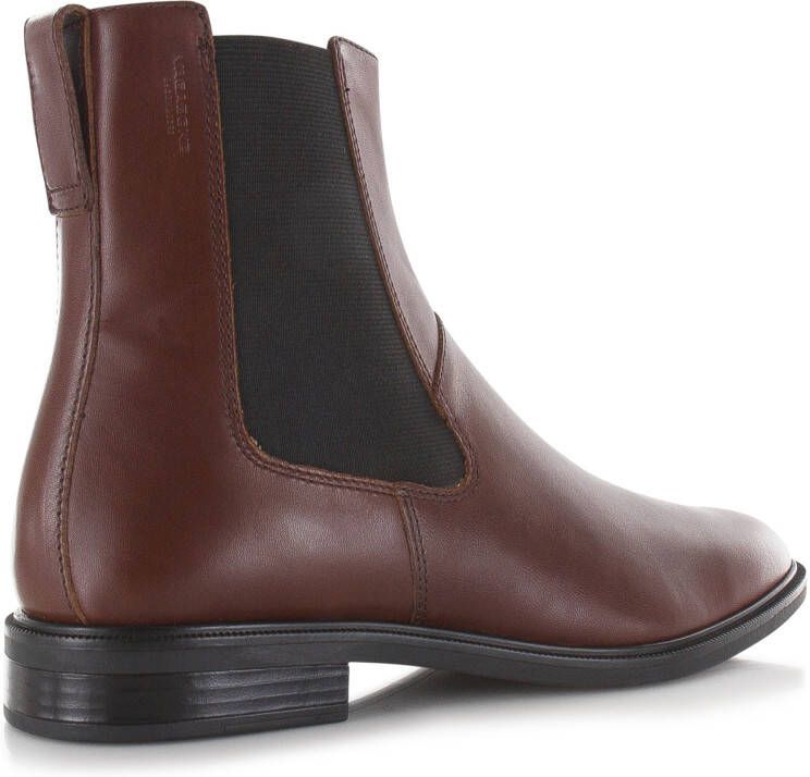 Vagabond Frances 2.0 boots met elastische schacht Bruin Leer Chelsea boots Dames