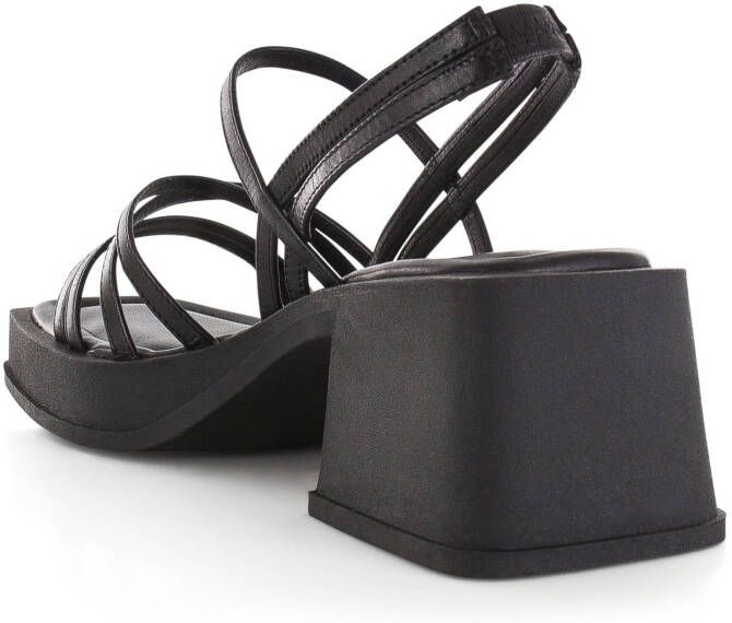 Vagabond Hennie Zwart Leer Sandalen met hak Dames