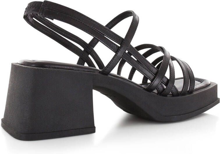 Vagabond Hennie Zwart Leer Sandalen met hak Dames